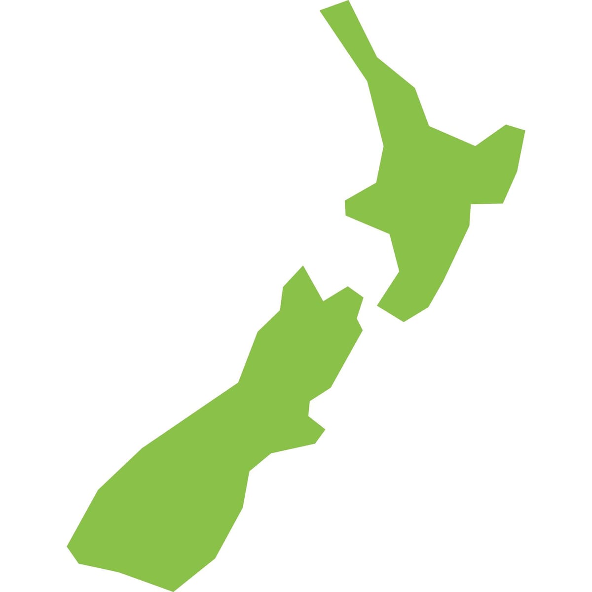Mapa nového zélandu png