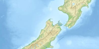 Nový zéland fyzikální vlastnosti mapě