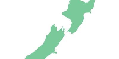Nový zéland mapa