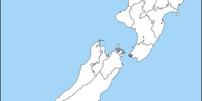 Slepá mapa austrálie a nový zéland