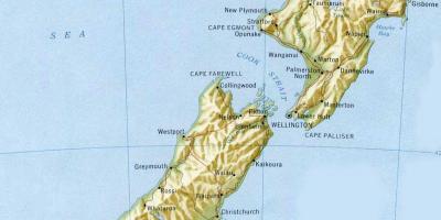 Wellington nový zéland na mapě